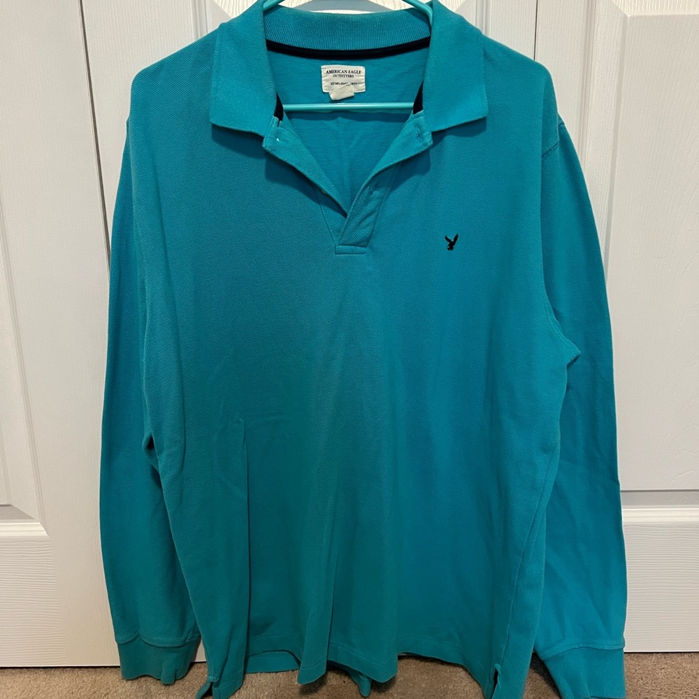 Mens Long Sleeve Polo